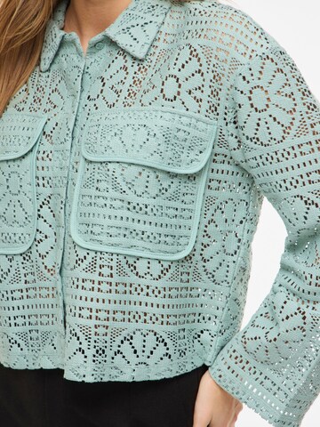 VILA Gebreid vest 'VIMerinda' in Blauw