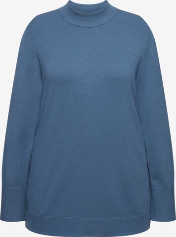 Ulla Popken Trui in Blauw: voorkant