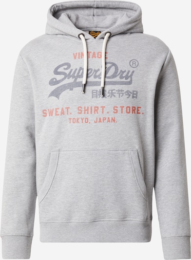 Superdry Collegepaita 'Heritage' värissä meleerattu sininen / meleerattu harmaa / meleerattu punainen, Tuotenäkymä
