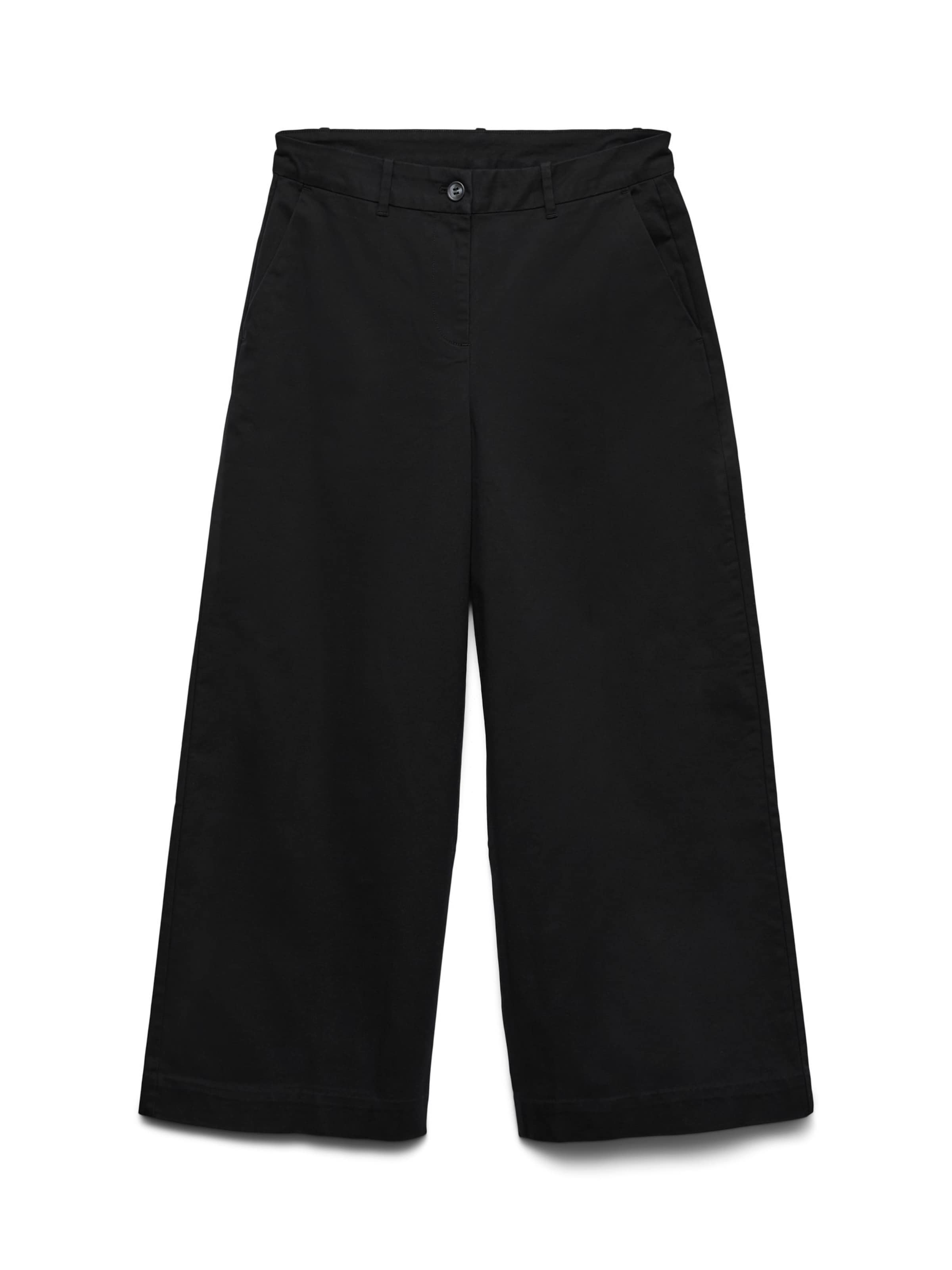 Wide Leg Pantalon 'AWVAna' VERO MODA en noir : devant