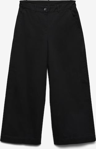 VERO MODA Wide leg Pants 'AWVAna' in Black: front
