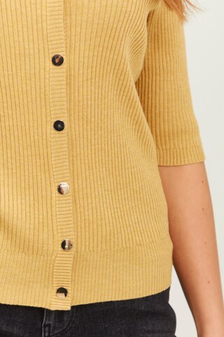 PULZ Jeans - Cárdigan 'SARA' en amarillo