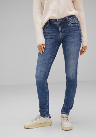 STREET ONE Skinny Jeans in Blue: front