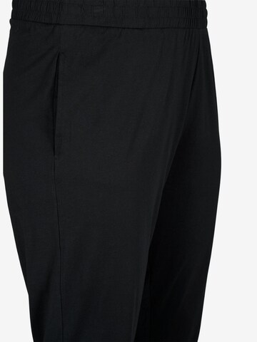 Zizzi Pajama Pants 'MALMA' in Black