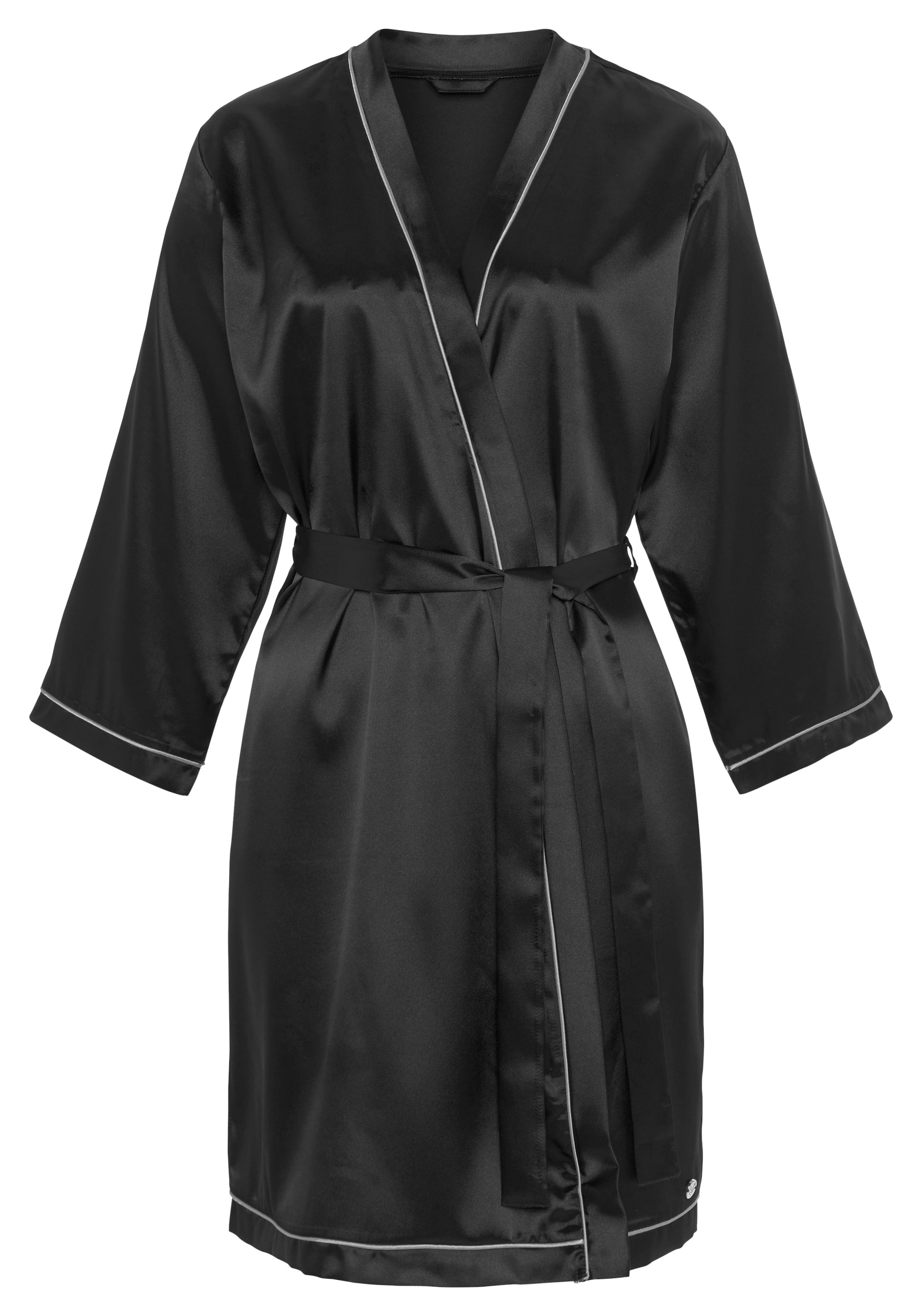 Robe de chambre Bruno Banani en noir : devant