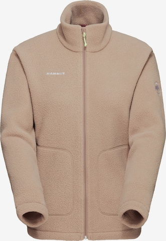 MAMMUT Funktionsfleecejacke 'Falera' in Beige: Vorderseite