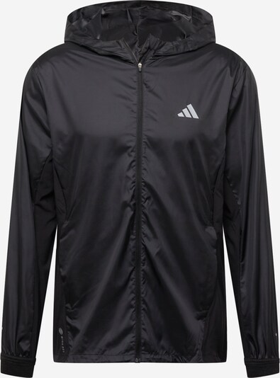 ADIDAS PERFORMANCE Athletic Jacket 'Run Icons 3 Bar Logo' in Black / White, Item view