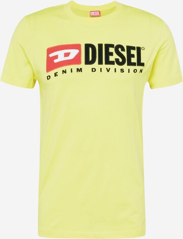 DIESEL - Camisa 'DIEGOR' em amarelo: frente