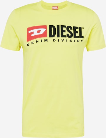 DIESEL - Camiseta 'DIEGOR' en amarillo: frente