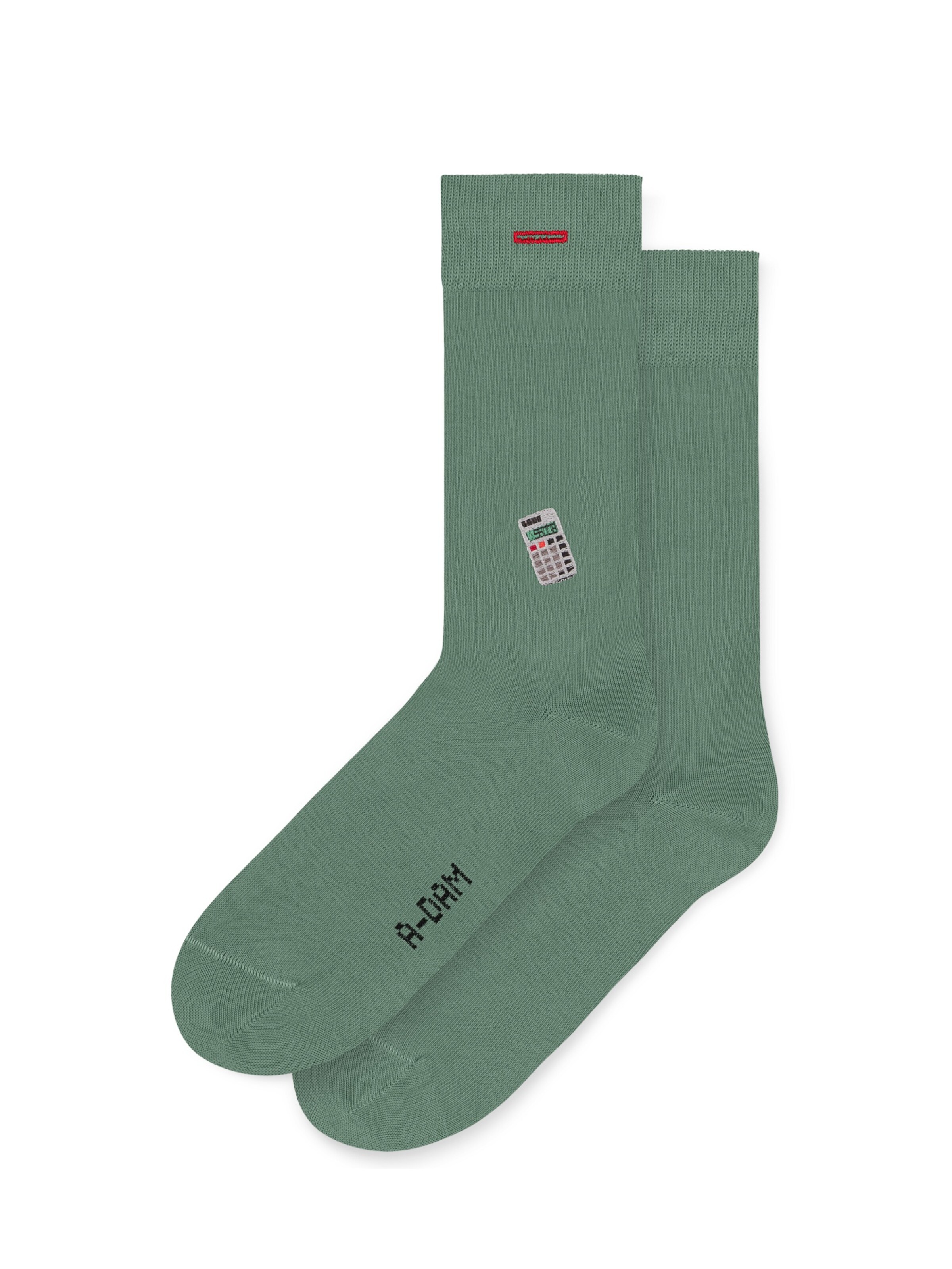 A-dam Socks in Green: front
