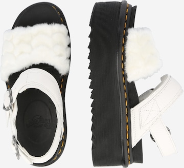 Dr. Martens Sandaal 'Voss Quad Fluffy' in Wit
