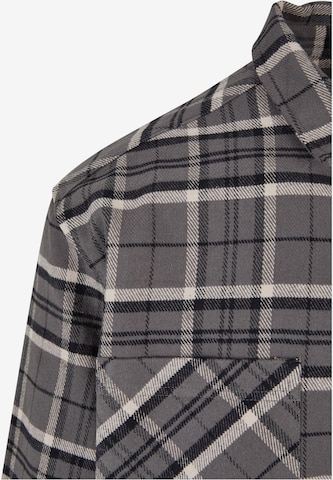 Urban Classics Regular fit Button Up Shirt 'Kane' in Grey