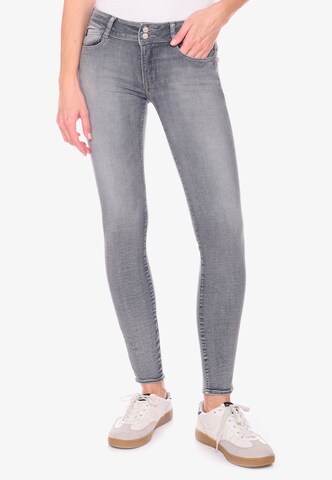 Le Temps Des Cerises Regular Jeans 'Pulpc' in Grijs: voorkant