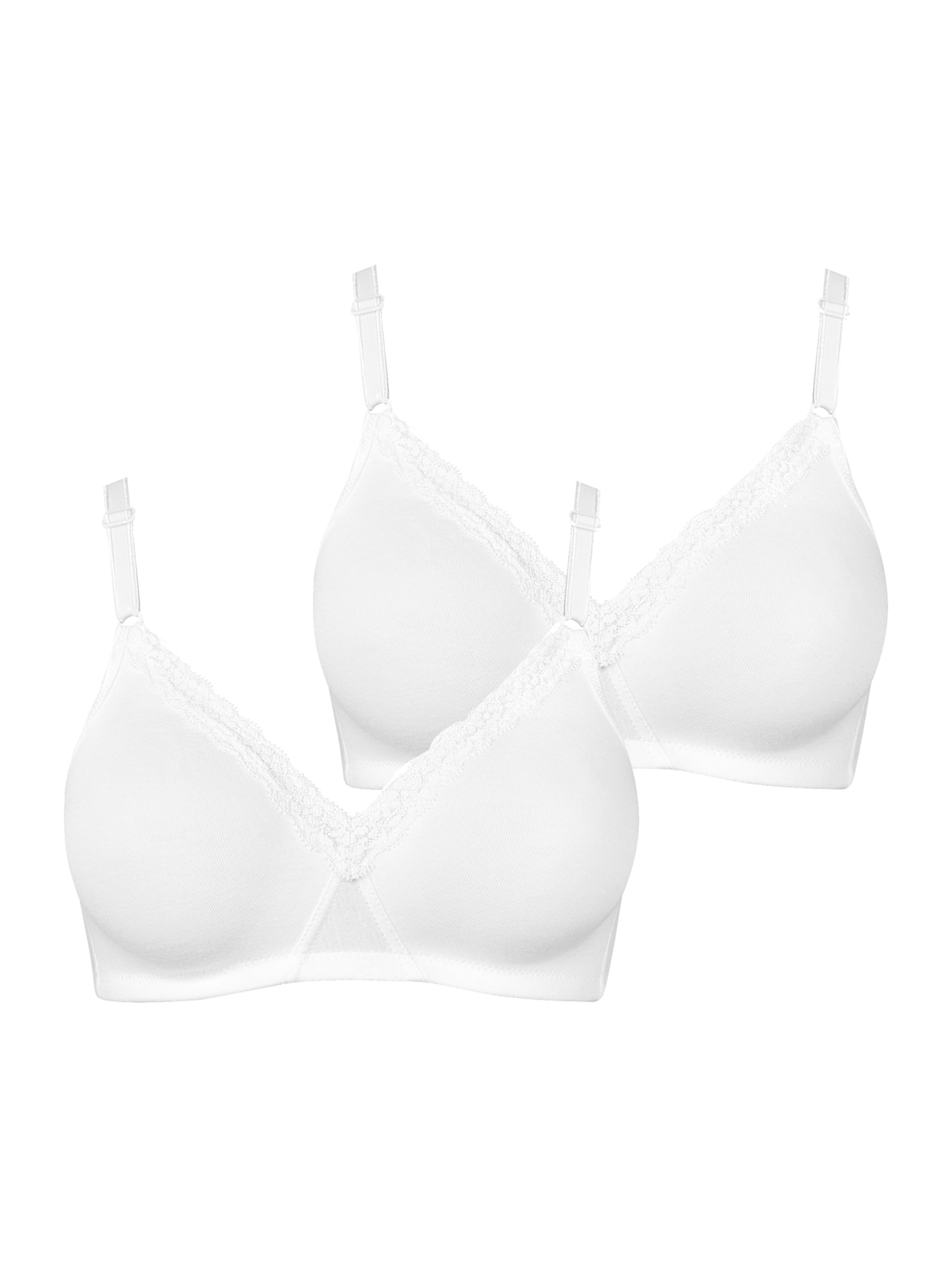 Nur Die T-shirt Bra in White: front
