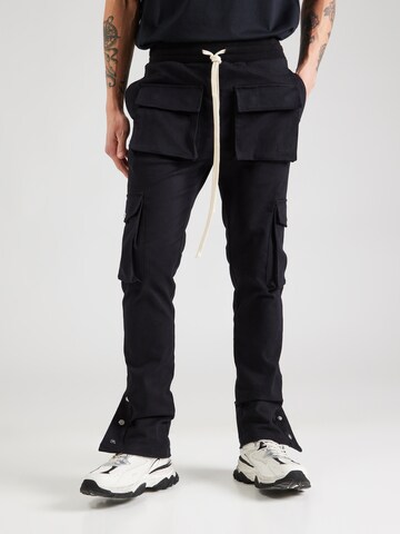 MOUTY Regular Cargo trousers in Black: front