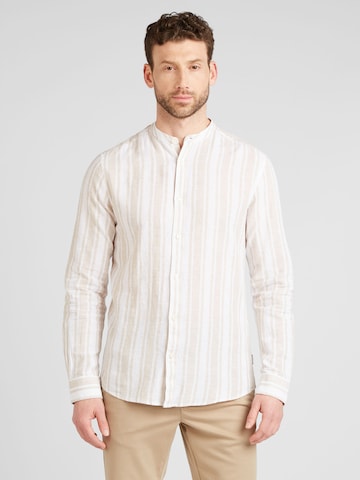 Only & Sons Regular fit Button Up Shirt 'CAIDEN' in Beige: front