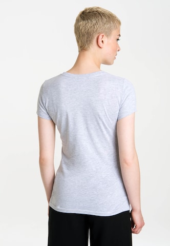 LOGOSHIRT Shirt 'Marvel' in Grey