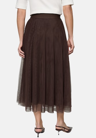 zero Tüllrock mit Falten in Braun