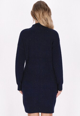 faina - Vestido de punto en azul