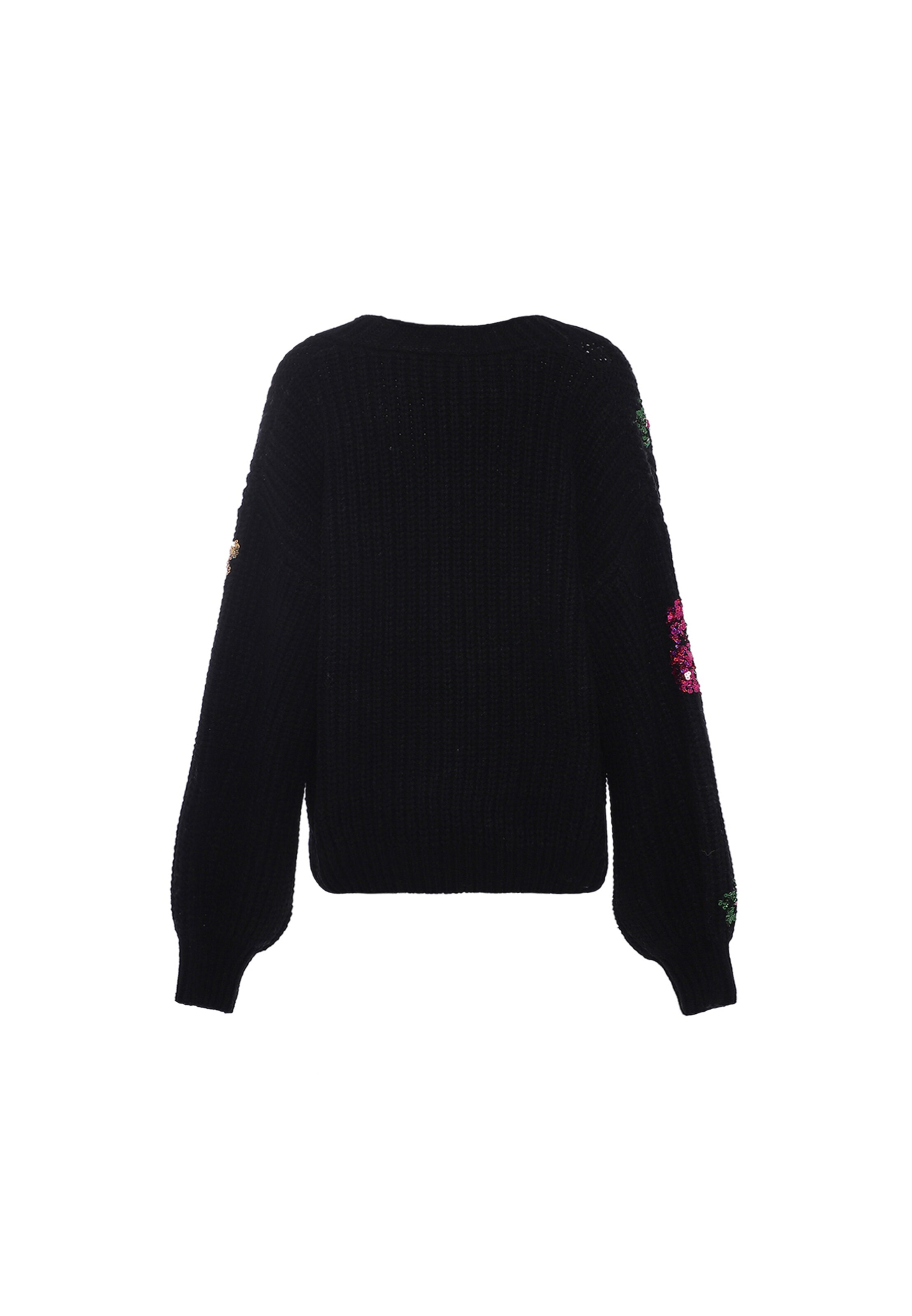 faina Плетена жилетка в черно