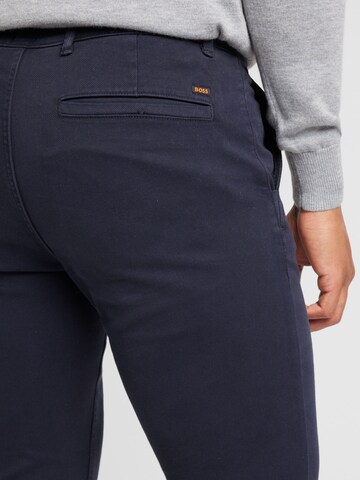 BOSS Slimfit Chino hlače | modra barva