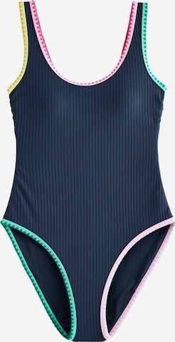 NextBustier Jednodijelni kupaći kostim - plava boja: prednji dio