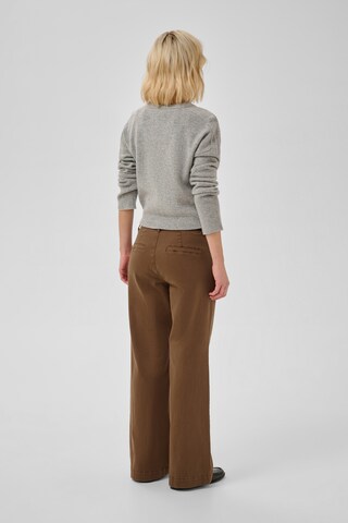 My Essential Wardrobe Wide leg Broek in Bruin