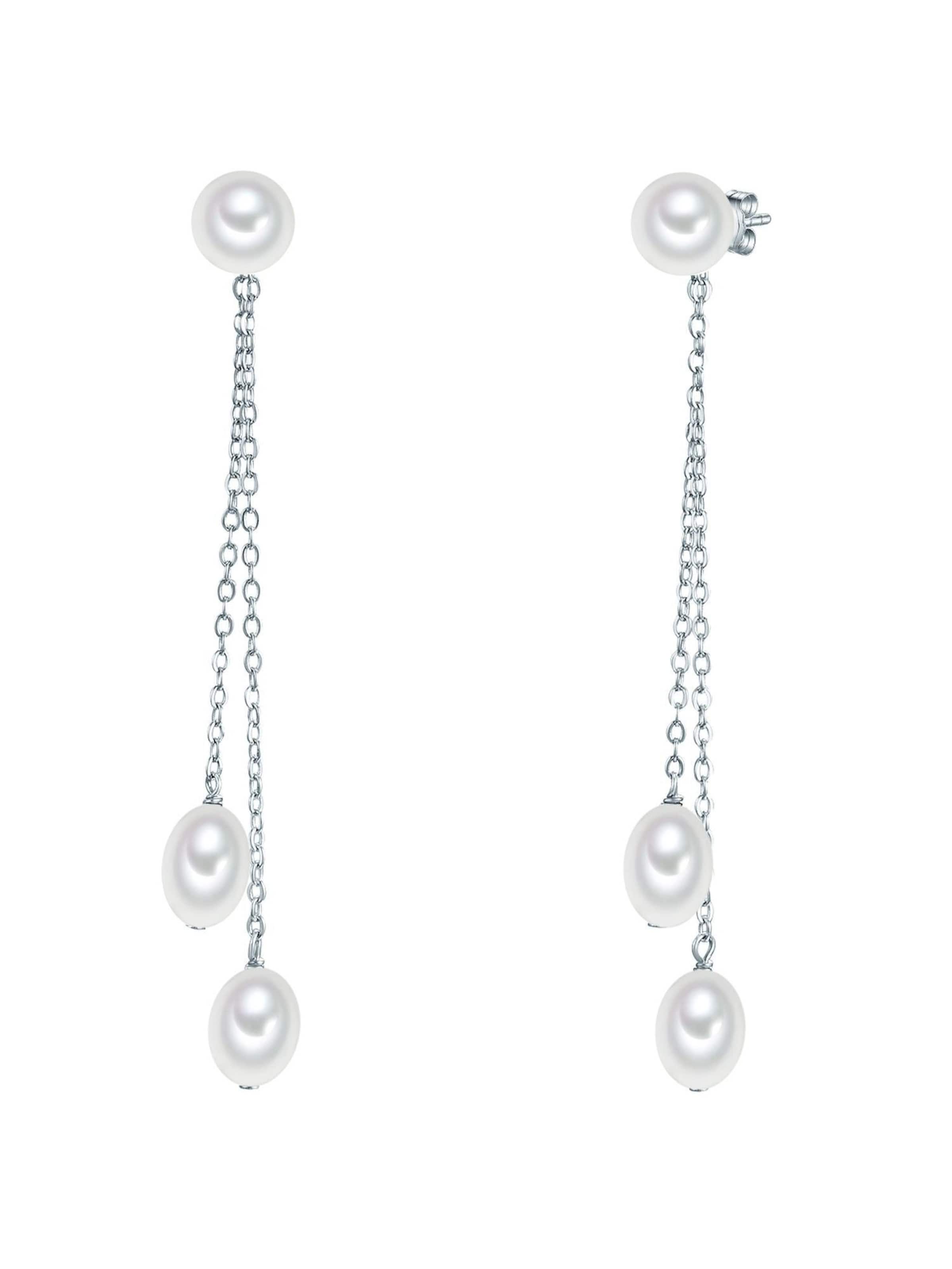 Valero Pearls Ohrringe in Silber: Vorderseite