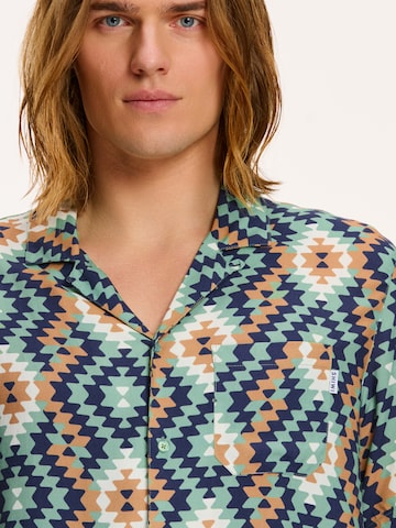 Shiwi Regular fit Button Up Shirt 'SHIWI LEAVES' in Green