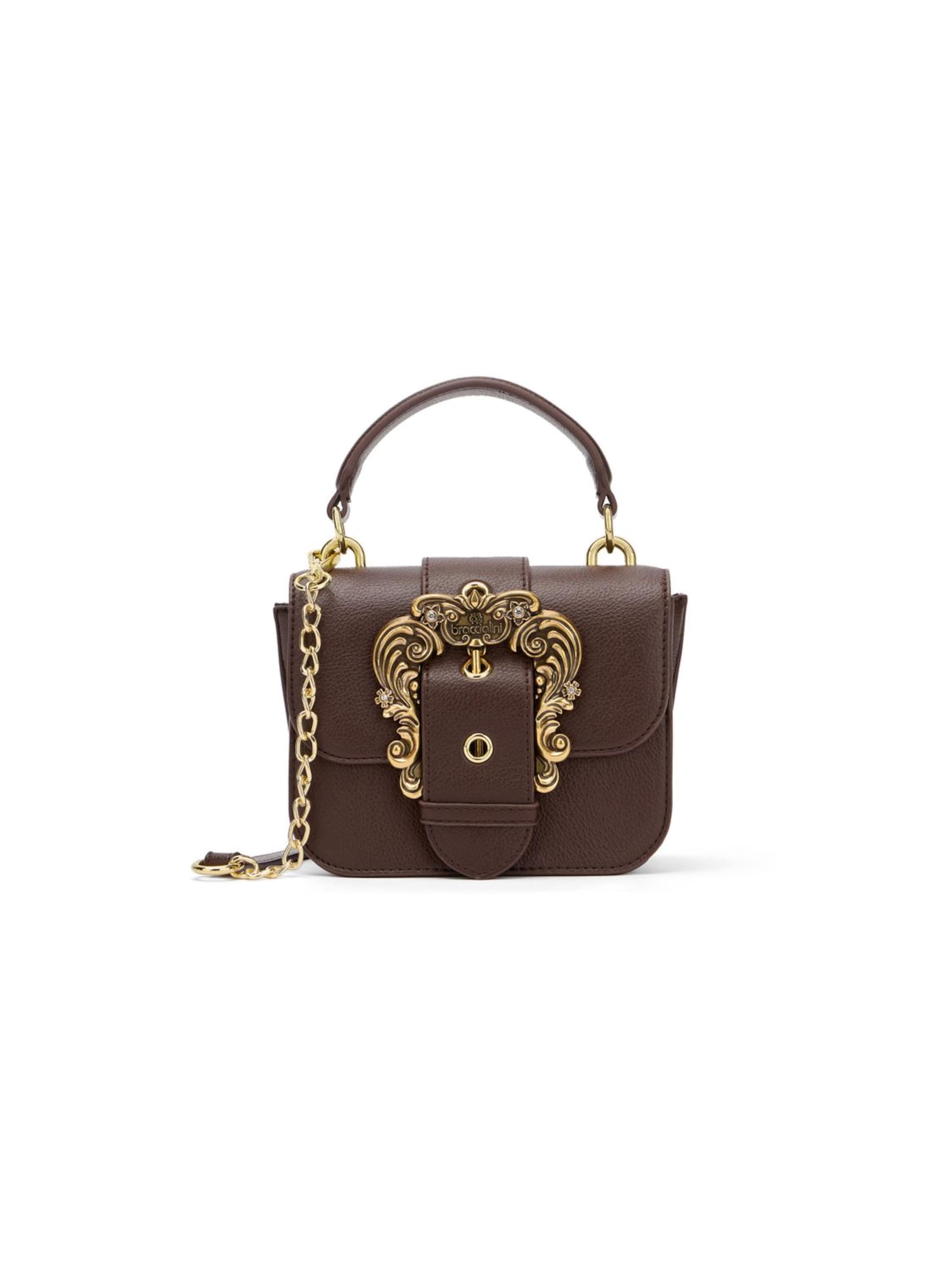 Braccialini Handtasche 'Baroque'‌‌‌‌‌‌‌‌‌‌ in Braun: Vorderseite