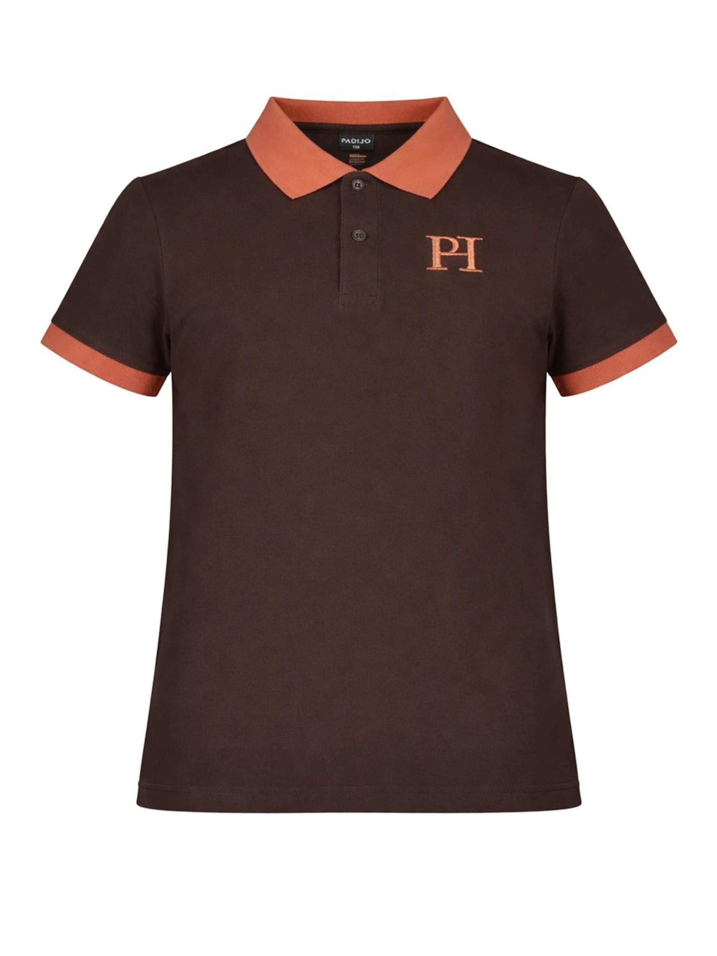 PADIJO Shirt 'PH Polo Brown' in Brown: front