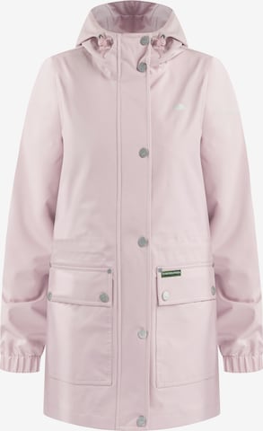Schmuddelwedda Raincoat 'Yuka' in Pink: front