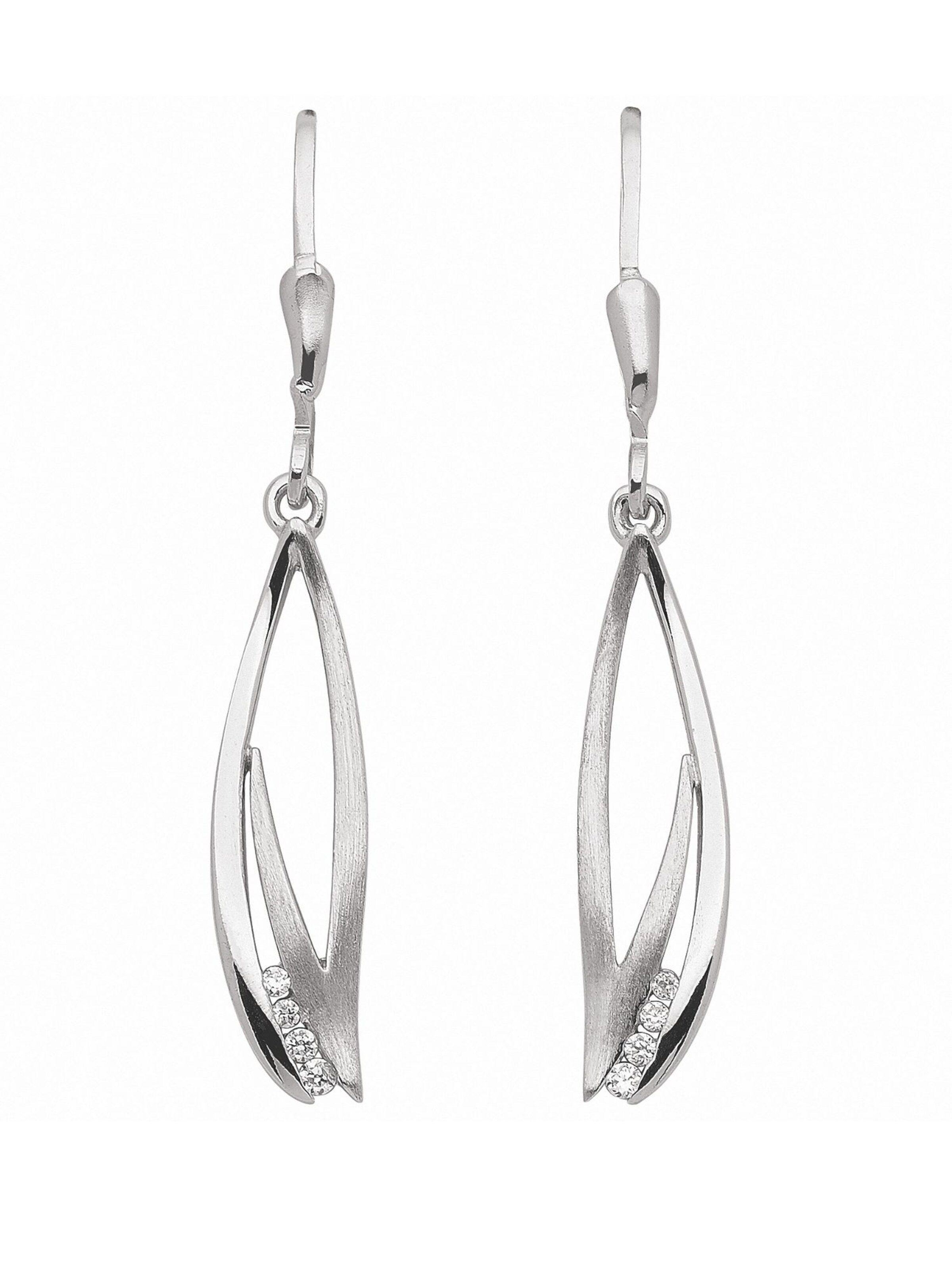 Adelia´s Earrings in Silver: front