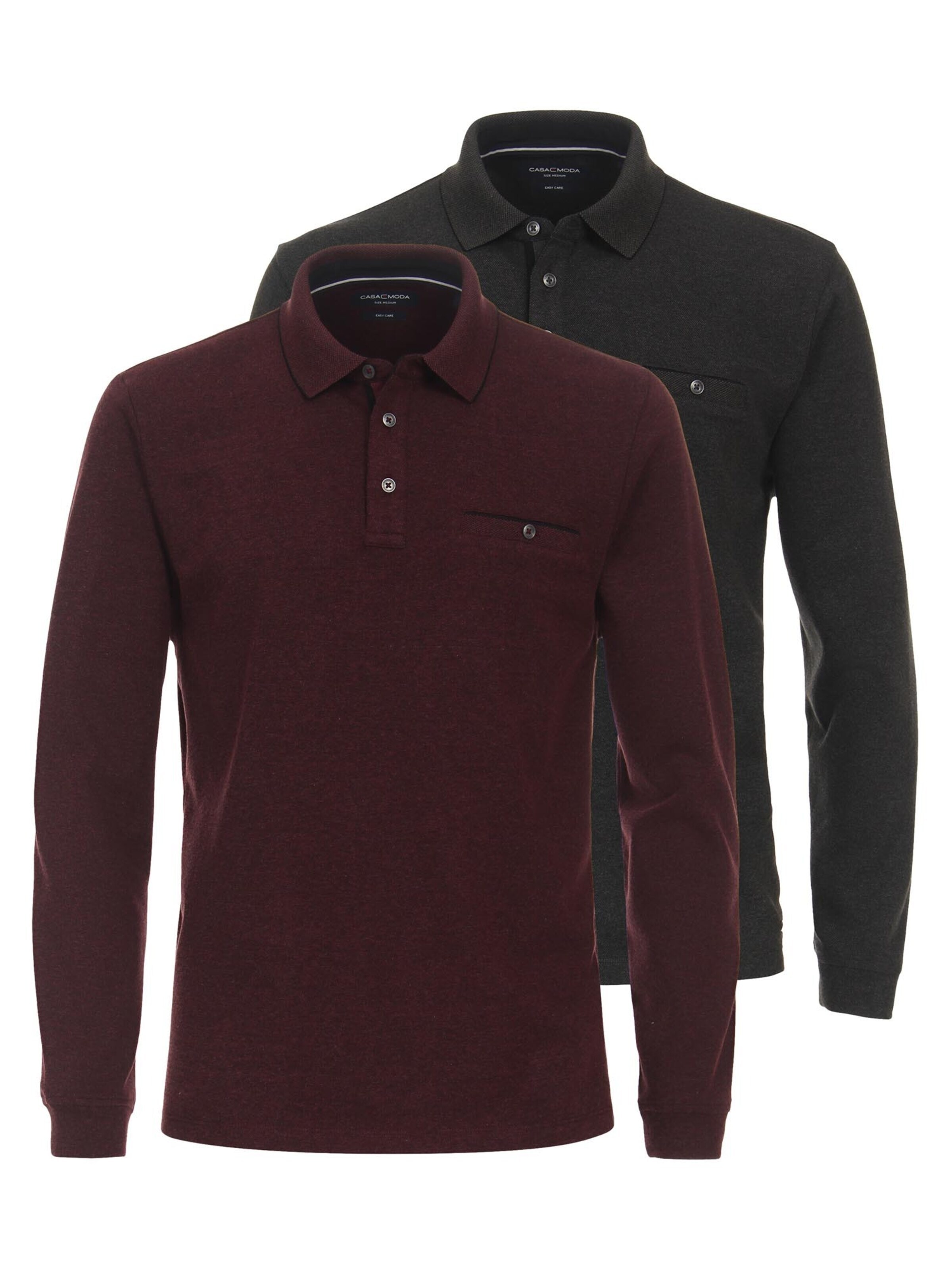 CASAMODA Shirt 'Basic' in Grijs: voorkant
