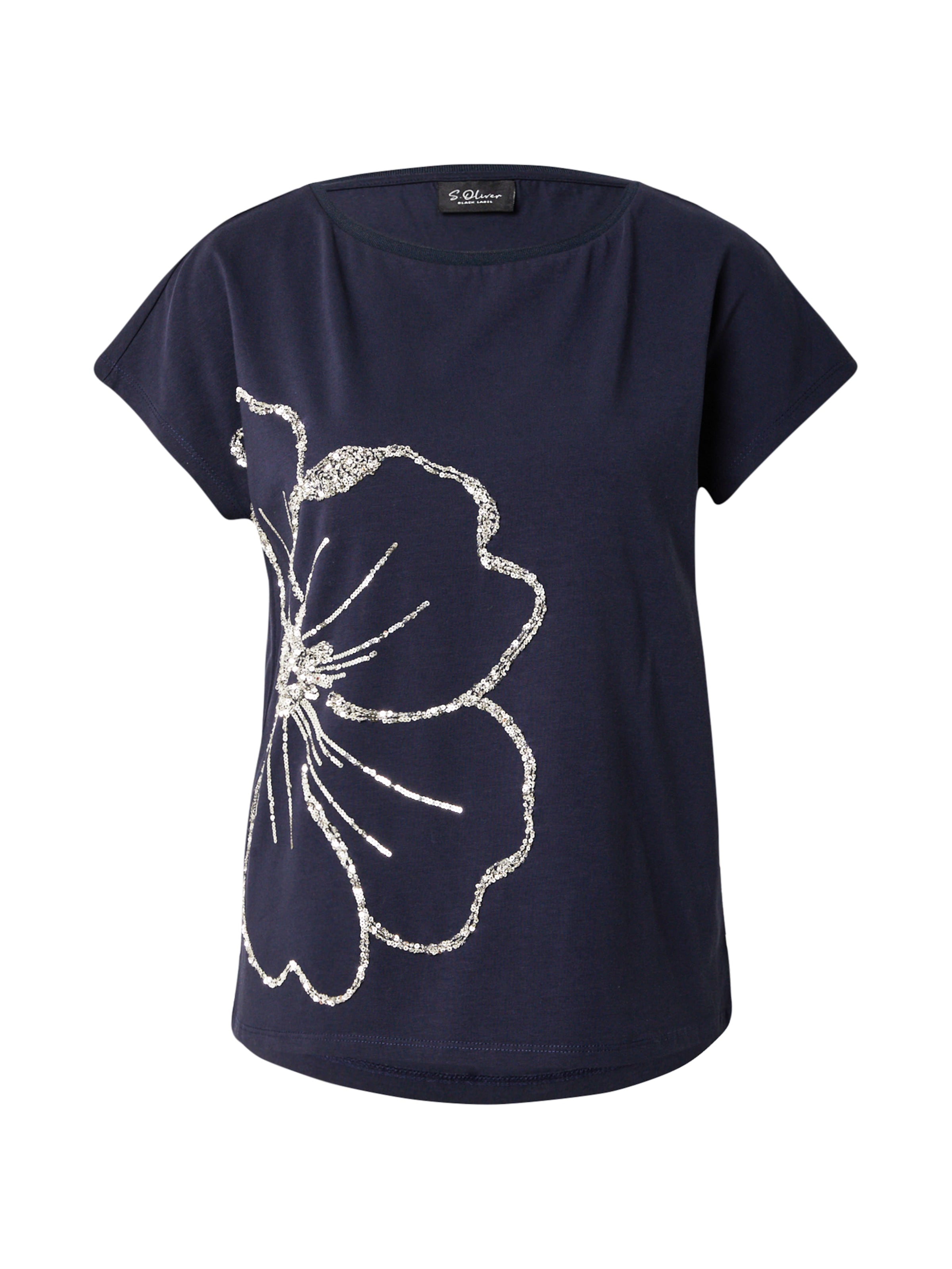 mėlyna s.Oliver BLACK LABEL Marškinėliai: priekis