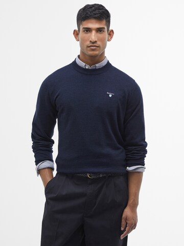 Barbour Trui in Blauw: voorkant