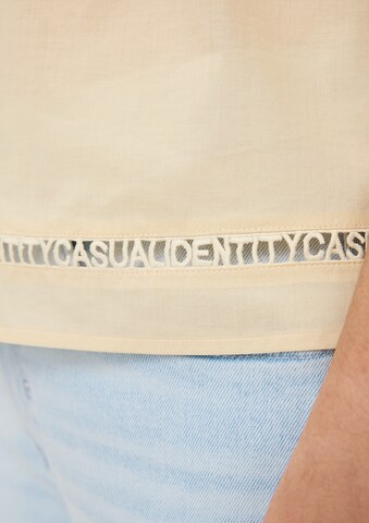 comma casual identity Bluse in Gelb
