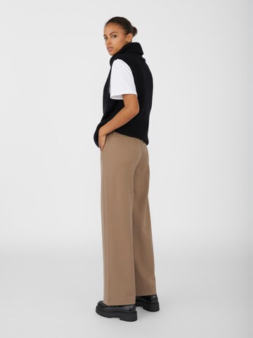 OBJECT Wide leg Broek 'Lisa' in Bruin