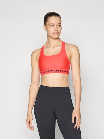 UNDER ARMOUR Μπουστάκι Αθλητικό σουτιέν σε κόκκινο: μπροστά