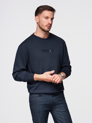 Ombre Sweatshirt 'Eximio' in Blauw: voorkant