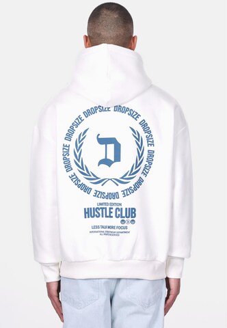 Dropsize Sweatshirt 'Hustle Club' in White: front