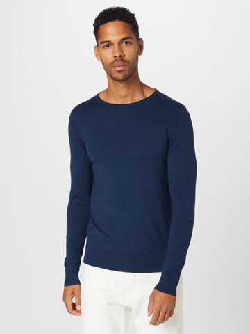 Pull-over INDICODE JEANS en bleu : devant