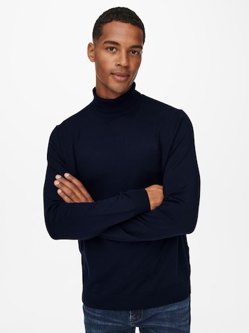 Only & Sons Pullover 'Wyler' in Blau