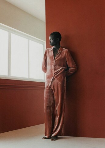 MANGO Pajama Pants 'Xbluti' in Orange