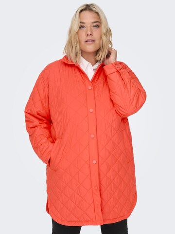 ONLY Carmakoma Демисезонное пальто 'New Tanzia' в Оранжевый