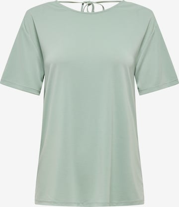 ONLY T-shirt 'ONLFREE LIFE' i grön: framsida