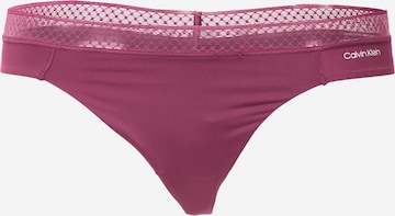 Calvin Klein Underwear - Tanga em roxo: frente