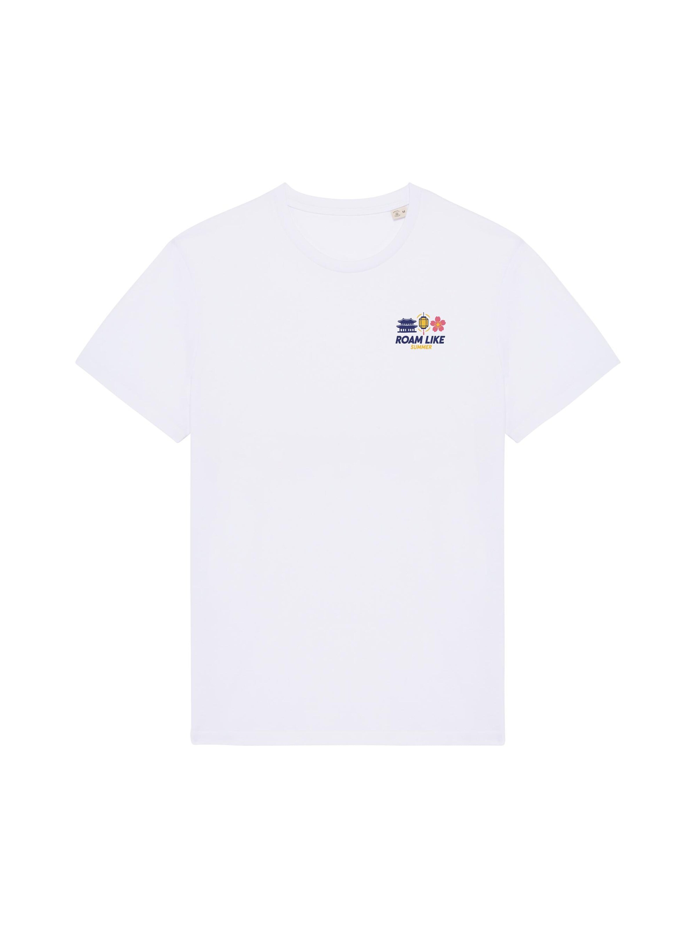 RoamLikeSummer Shirt 'Mystic Asia' in White: front
