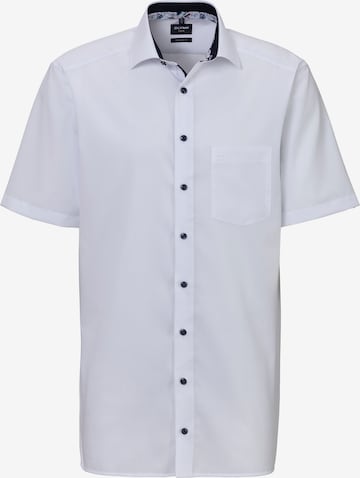 OLYMP Button Up Shirt in White: front