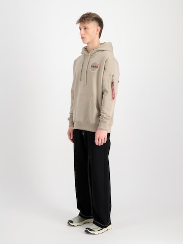 ALPHA INDUSTRIES Sweatshirt 'NASA Orbit' in Beige